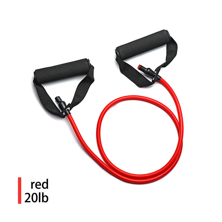 5 Levels Resistance Bands with Handles Training Exercise Tube Band Pull Rope Fitness Elastic Bands Workouts Strength Equipment
