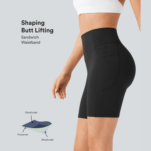 Halara Women'S Socinched High Waisted Scrunch Butt Lifting Tummy Control Shaping Workout Ultrasculpt Biker Shorts, 3''/ 5''/ 7'' Athletic Shorts with Pockets, Summer 2025 Running Shorts for Women, Gym Outfit #Outdoorfun