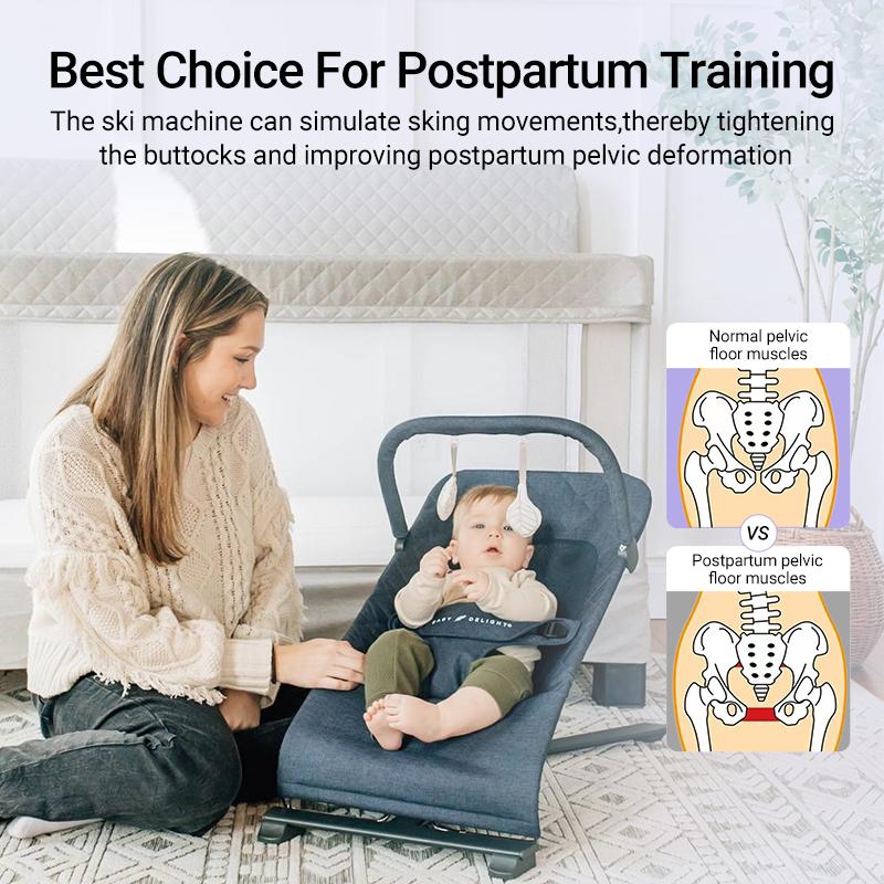UMAY Ski Coach 3-In-1 Comprehensive Exercise Machine, Strength Training, Total Body Sculpting, Foldable and Portable Postpartum Women Pelvic Floor Muscle Repair, Hip Trainer Home Gym.