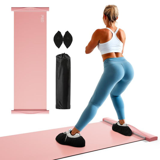 FEIERDUN Foldable Slide Board for Home Workout,Full-Body Core Training,Balance & Flexibility,Low-Impact Exercise Equipment for Skating, Yoga & Cardio,Portable & Easy to Store