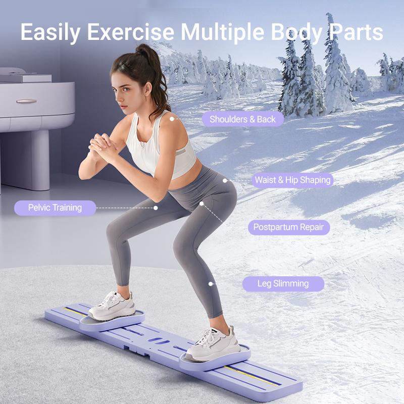 UMAY Ski Coach 3-In-1 Comprehensive Exercise Machine, Strength Training, Total Body Sculpting, Foldable and Portable Postpartum Women Pelvic Floor Muscle Repair, Hip Trainer Home Gym.