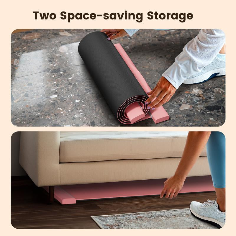 FEIERDUN Foldable Slide Board for Home Workout,Full-Body Core Training,Balance & Flexibility,Low-Impact Exercise Equipment for Skating, Yoga & Cardio,Portable & Easy to Store
